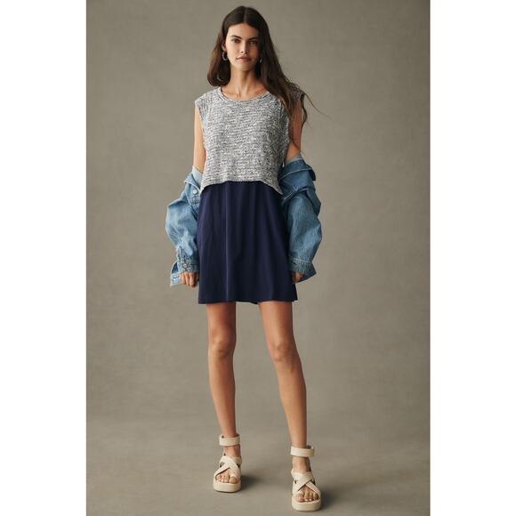 NWT Anthropologie Twofer Mini Dress - Medium - Picture 1 of 5